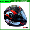 Full Face Bike Helmet SFM High Speed in Black and White Graphics - Easy To use and Clean, A Unique Choice For Bikers.
