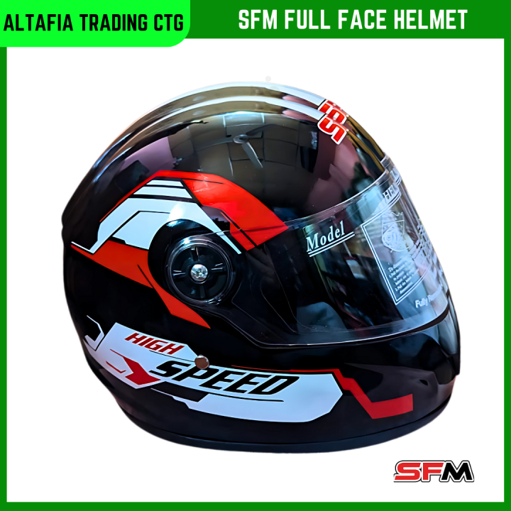 Full%20Face%20Bike%20Helmet%20SFM%20High%20Speed%20in%20Black%20and%20White%20Graphics%20-%20Easy%20To%20use%20and%20Clean,%20A%20Unique%20Choice%20For%20Bikers%20-%20Image%204