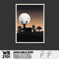Landscape Art Digital Illustration Wall Canvas Art For Wall Decoration Canvas Painting For Wall - WB2701 - Handy Commodity. 