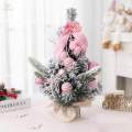 Mini Christmas Tree Decor Bowtie Small Table Centerpiece Desktop Xmas Tree Xmas Gifts for Desktop. 