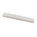 BRADOO- 1Pc Modern and Vintage Electric Guitar Six String Nut Cattle Bone Slotted & 6X Replacement Chrome Tremolo Bridge Saddles. 