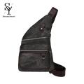 Sunnyheart Retro Style Shoulder Bag Stylish -tft Cst Pk Adjusle Strap Multi- cket Shoulder Bag for Tl Uni Retro Sling Bkpk Crossbody Bag. 