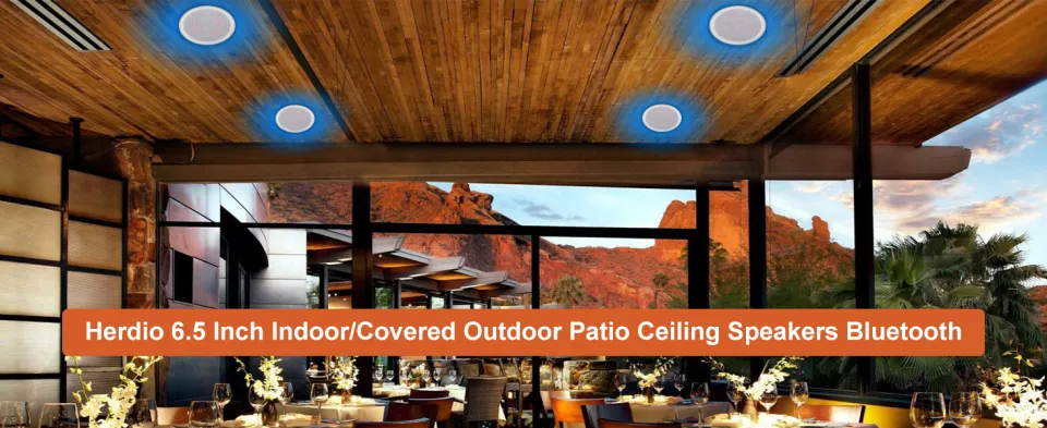 Outdoor Wall Mounted Bluetooth Herdio Inch Ceiling Speakers