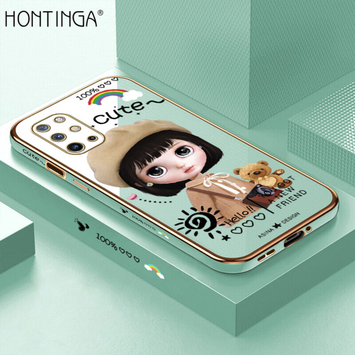 Hontinga%20for%20OnePlus%208T%20Back%20Cover%20+%20Free%20Lanyard%20Luxury%206D%20Plating%20Cute%20Satchel%20Girl%20Side%20Pattern%20Case%20Soft%20Silicone%20Square%20Mobile%20Cover%20-%20Image%202