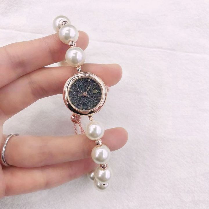 New%20Japanese%20and%20Korean%20Style%20in%20Women's%20Special-Interest%20Design%20Elegant%20Pearl%20Watch%20Creative%20Drawstring%20Student's%20Watch%20Personalized%20Bracelet%20Watch%20-%20Image%203