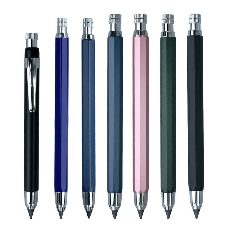 High Quality 4.0mm Mechanical Pencil Metal 2B/4B/6B/8B/10B Pencil Refill Automatic Pencil Drawing Writing Tool Sketch Comics Design Sketch Pencil Art Painting Supplies