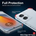 For Motorola Edge 50 Fusion Luxury Crystal Clear Case Soft Silicone Shockproof Transparent Shell TPU Back Cover 50 Fusion.