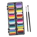Face Paint Palette Makeup Kit Professional with 12 Water based Paints Face Painting Set Washable. 