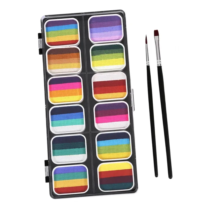 Face%20Paint%20Palette%20Makeup%20Kit%20Professional%20with%2012%20Water%20based%20Paints%20Face%20Painting%20Set%20Washable%20-%20Image%204