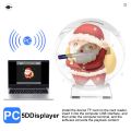 3D NakedEye Holographic Projector Advertising Display Fan, Video Player, 16GB Memory Card. 