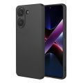 Xiaomi Poco X7 Pro Silicone Matte Flexible Soft Phone Case - Black - Phone Back Cover.