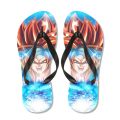 New Dragon Ball Son Goku Vegeta Thong Slippers Anime Super Saiyan Adult Children Beach Flipflops Non-slip Bathroom Home Slippers. 