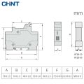 CHINT Cylinder Form Fuse Base RT28N-32X 1P Guide Type Bring Indicator Light RT18-32. 