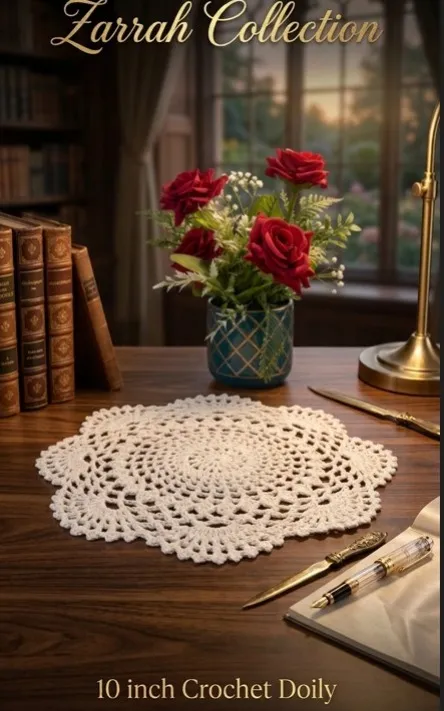10"%20Inc%20Awesome%20Designed%20Doily%20Handmade%20Crochet%20100%25%20Summer%20yarn%20Placement%20Round%20per%20price%20-%20Image%202