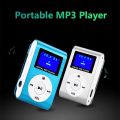 Mini portable MP3 music player metal clip MP3 player - black. 