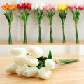 Upscaled Quality - Artificial Tulip Flowers False Bouquet Real Touch Home Wedding Party Decor - Innovative Design - Expression of Yourself. 