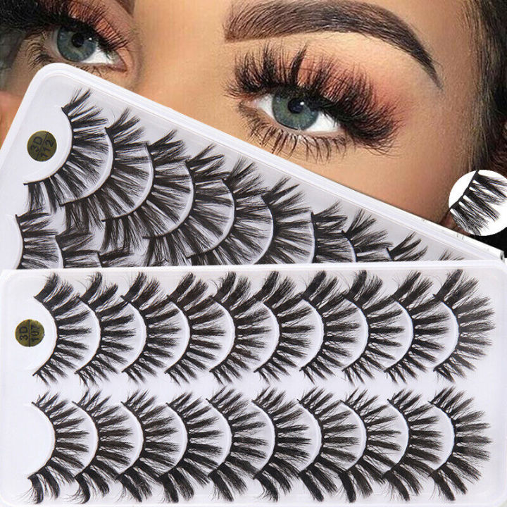 10%20Pairs%203D%20Faux%20Mink%20Lashes%20Fluffy%20Soft%20Wispy%20Volume%20Natural%20Long%20False%20Eyelashes%20Reusable%20Eye%20Lashes%20Makeup%20-%20Image%203