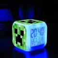 Minecraft, Minecraft, Games, Anime, Peripherals, Glow, Silence, Alarm Clock, MC, Student, Kids, Bedside Clock. 