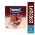 Durex - Extra Thin Intense Chocolate Flavored Condom - Single Pack - 3x1=3pcs. 