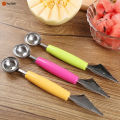 1 Pcs Double-Headed Stainless Steel Fruit Carving Knife Handheld Cutting Watermelon Fruits PP Plastic Fruit Knife Platter Vegetable. 