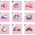 Cute Cartoon Refrigerator Magnet Creative Silicone Fridge Magnet Car Kids Toy Magnetic Sticker Refrigerator Note.