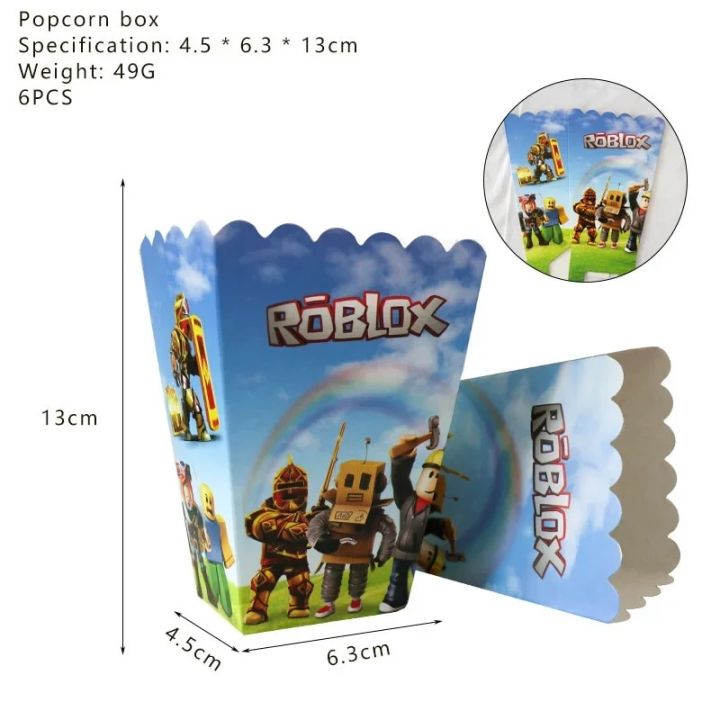 Kids%20Birthday%20Gift%20Bags%20Roblox%20Theme%20Party%20Supplies%20Paper%20Plate%20Cup%20Plates%20Napkin%20Baby%20Shower%20Disposable%20Tableware%20Set%20145PCS%20-%20Image%205
