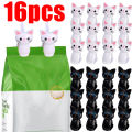 16/2PCS Food Sealing Clips Cartoon Cat Plastic Snacks Sealing Clamps Clothes Hanging Clips Household Office Desk Storage Tool.