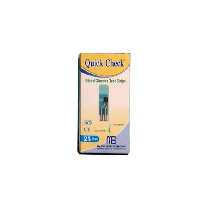 Quick Check Glucometer strip 25 PCS