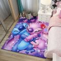 Disney Stitch Pattern Area Rugs for Kids Room Bedroom Living Room Carpet Floor Mat Boys Girls Children Gifts Floor Decorations.