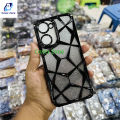 Vivo Y18 / Vivo Y03 Geometric Diamond Shape Phone Case With Chrome Electroplated Plating Cover Zone For Vivo Y18 Back Cover.