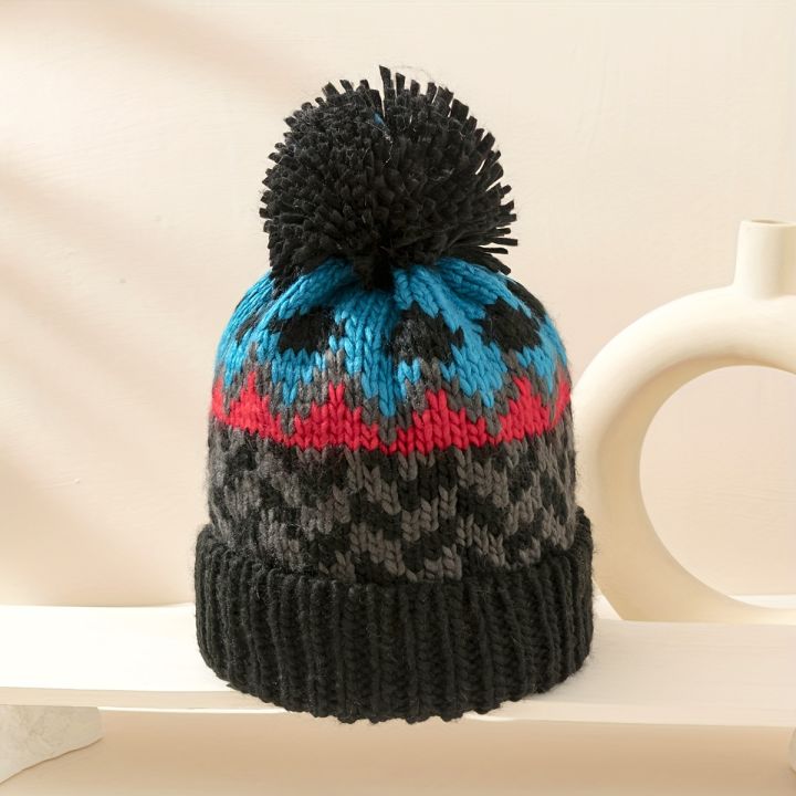 Cute%20Print%20Embroidery%20Beanies%20Hats%20for%20Women%20Men%20Winter%20Wool%20Warm%20Pompom%20Baggy%20Knit%20Hat%20-%20Image%206