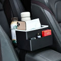 Car Tissue Box Storage Cup Holder Armrest Box Internet Celebrity Same Style Paper Extraction Box Creative Car Storage Multifunctional. 