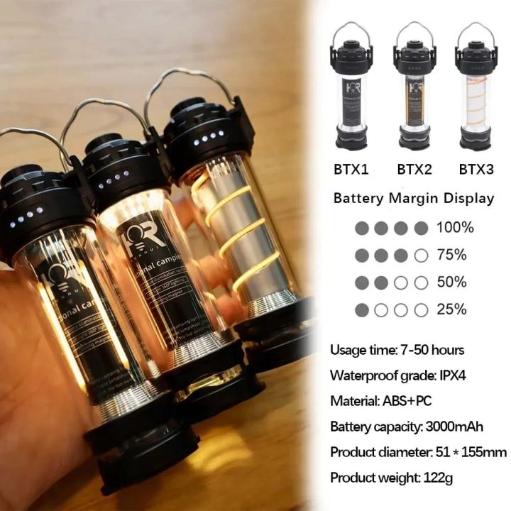 BATOT%203000mAh%20LED%20Camping%20Light%20USB%20Rechargeable%205%20Lighting%20Modes%20Flashlight%20Tent%20Portable%20Lantern%20Emergency%20Light%20Camp%20supplies%20-%20Image%204