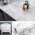 White Marble Wallpaper 1 miter Peel and Stick Countertops for Kitchen Waterproof Vinyl Countertop Contact Paper for Desk Cover Dresser Top Counter Top Covering Table Sticker. 