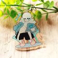 Anime Undertale Sans Papyrus Killer Horror Dust Fell Keychain Cosplay Acrylic Key Chain Pendant Keyring Props. 