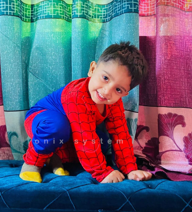 Spiderman%20Fancy%20Dress%20Costume%20Superhero%20Costume%20Kids%20Cartoon%20Fancy%20Dress%20for%20Costume%20Party%20-%20Image%202