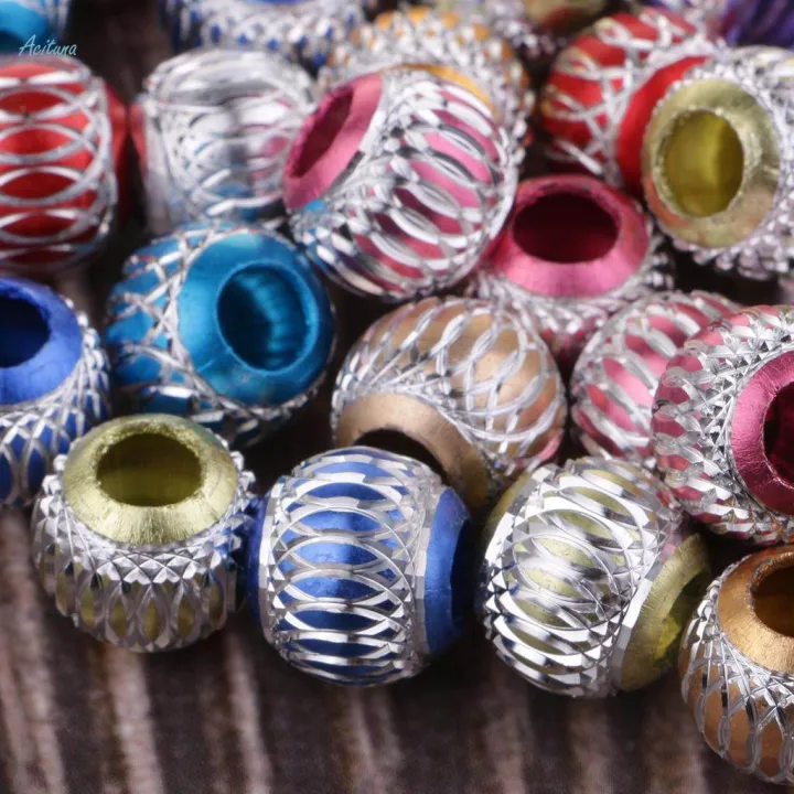2x50%20Pieces%20Aluminum%20Round%20Beads%20with%20Large%20Holes%20for%20DIY%20Jewelry%20Making%2012MM%20-%20Image%205