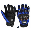 New pro Biker full finger  hand gloves or motorcycle riding  gloves for men -Blue. 