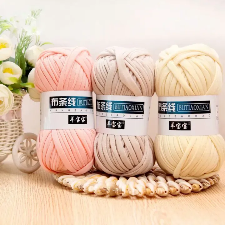 1pc%20100g%20Thick%20Yarn%20Soft%20Cold%20Cloth%20Yarn%20for%20Hand%20Knitting%20Woven%20Bag%20Carpet%20DIY%20Hand-knitted%20Material%20-%20Image%205