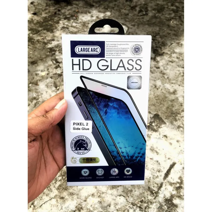 For Google Pixel 2 / Pixel 2XL Full Tempered Glass Full Glue Premium Quality Ultra Clear Anti-scratch, Anti Oil Stains Screen Protector Edge To Edge Full Screen Coverage Glass Protector