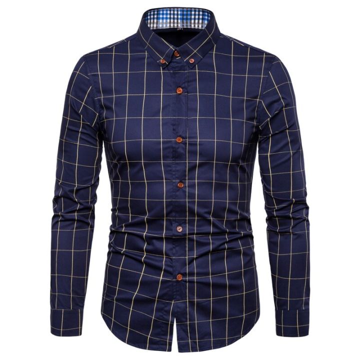 Men's%20fashion%20Plaid%20Cotton%20Dress%20Shirts%20Male%20High%20Quality%20Work%20shirt%20Long%20Sleeve%20Slim%20Fit%20Business%20Casual%20Shirt%20men%20dress%20shirt%20-%20Image%206
