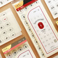 12 Sheets Number Date Label Sticker 2024 Year Planner Colorful 365 days Daily Stickers Stationery Agenda Diary Journal Stickers.