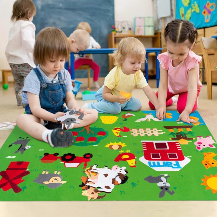 Kids%20DIY%20Felt%20Board%20Toys%20Montessori%20Story%20Board%20Interactive%20Puzzle%20Early%20Learning%20Cartoon%20Pattern%20Wall%20Decoration%20Baby%20Toy%20Gift%20Luhuai%20CVC%20-%20Image%203
