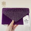 Purple Women Wedding Clutch Luxury Handbag Women Bags Designed Clutch Female 2019 Yellow Summer Clutches Female Evening Prom Bag. 