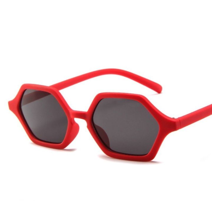 【Hey my home】Hexagon Black Sunglasses Brand Designer Small Square Sunglass women Retro Frame Driving Sun Glasses Female