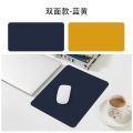Multiple Colors Solid Color Simple Mini Small Portable Mouse Pad Square Leather Mat Desk Available Wholesale. 