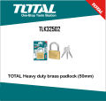 TOTAL Heavy duty  brass padlock (50mm) TLK32502. 
