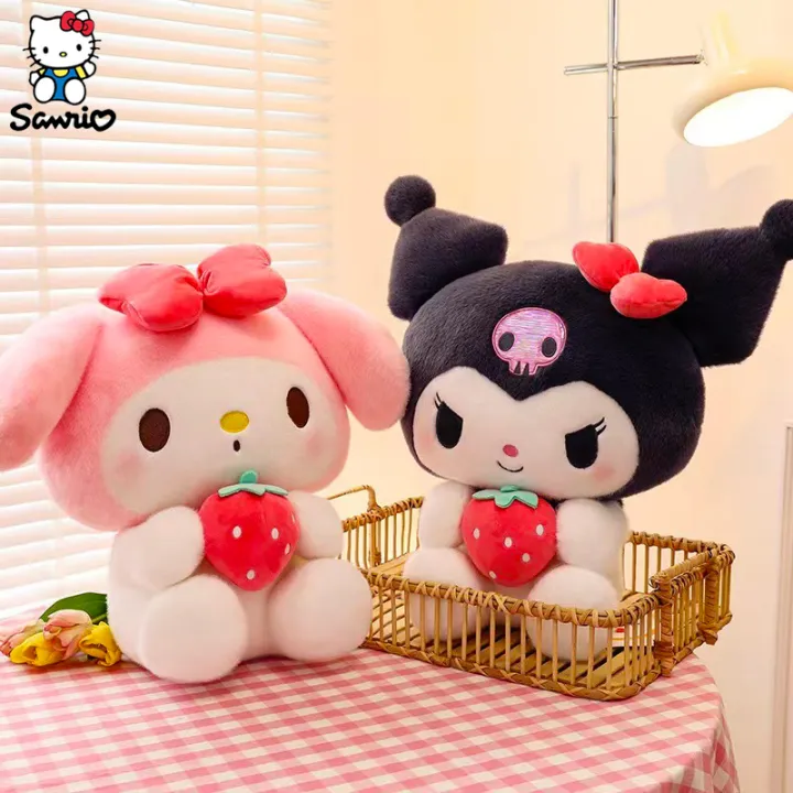 Kawaii%20Sanrio%20Plush%20Toys%20Dolls%20Cartoon%20Kuromi%20My%20Melody%20Strawberry%20Series%20Plushies%20Figure%20Children%20Cute%20Doll%20Birthday%20Gifts%20-%20Image%204