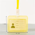 Work identity Employee ID card cover Student Plastic 5 color Plastic badge holder Cover ID business case for Work Office School Professional Identification.