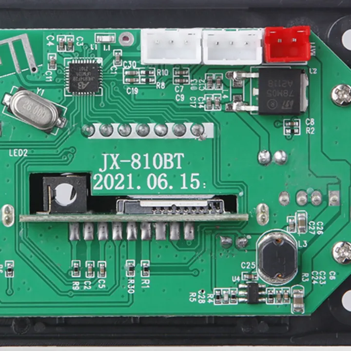 12V%20Bluetooth%205.0%20MP3%20Decoding%20Board%20Module%20Wireless%20Car%20USB%20MP3%20Player%20TF%20Card%20Slot%20USB%20FM%20with%20Microphone%20White%20-%20Image%205